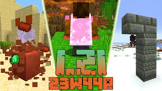 Minecraft 121 Snapshot 23w44a Co Nowego NOWA PELERYNA LEPSZE TEXTURY LOOT TABLE DZBANKÓW [upl. by Assenab]