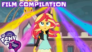 Equestria Girls  FULL FILMS Friendship Games amp Legend Of Everfree  My Little Pony MLPEG  2 HOURS [upl. by Checani835]