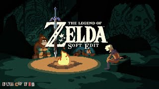 3 Hour Rest Here Zelda videogame music with fire burning [upl. by Peterman]