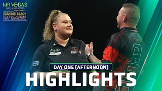 LASTLEG DRAMA  Day One Afternoon Highlights  2023 Mr Vegas Grand Slam of Darts [upl. by Akceber]