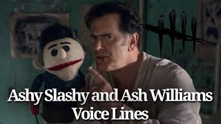 New Ashy Slashy and Ash Williams Voice Lines  Dead by Daylight [upl. by Viscardi]