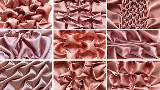 9 SMOCKING DESIGNS  Canadian Smocking Patterns  Fabric Manipulation  Didsbury Art Studio [upl. by Gussman]