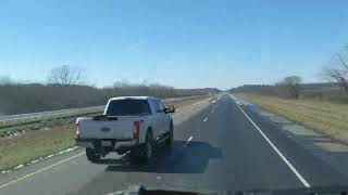 Driving I49 and I20 around Shreveport LA after the snow storm [upl. by Tada]