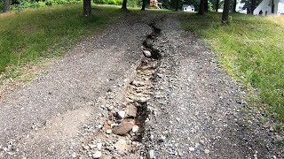 Repairing Washed Out Gravel Driveway [upl. by Finella]