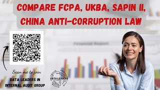 Compare FCPA UKBA SAPIN IIChina Anti Corruption Law [upl. by Pascia705]