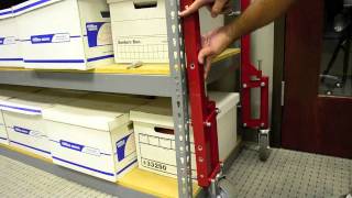 How To Move Boltless Shelving  Rivetier Edsel POWER Rivet Shelves [upl. by Lesig]