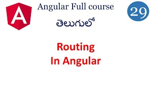 Routing in Angular Angular routing tutorialrouter outlet in angular Angular tutorials in Telugu [upl. by Sieracki282]