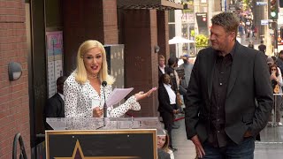 Gwen Stefani speech at Blake Sheltons Hollywood Walk of Fame Star ceremony [upl. by Adnamas918]