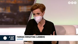 Farkas Krisztina az ATV A nap híre c műsorában 20210507 [upl. by Einnal918]