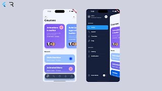 Custom Animated SidebarDrawer with animated icons  Flutter amp Rive  Part III [upl. by Iggam]