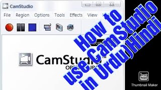 CamStudio 27 HowTo Use Tutorial in UrduHindi [upl. by Ecyaj146]