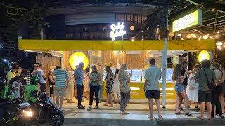 Exploring Seminyak Beach at Night  Bali 4K Walking Tour [upl. by Kristien831]