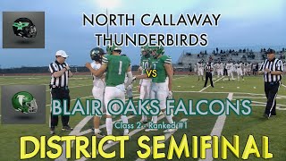 Blair Oaks Falcons Football 2022 vs North Callaway Thunderbirds [upl. by Rexer432]