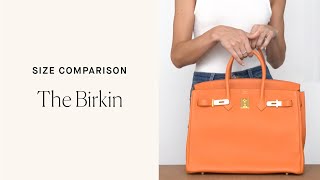 Find Your Fit The Birkin Handbag Size Comparison [upl. by Ococ905]