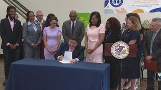 Pritzker signs legislation to enhance early childhood programs [upl. by Aslam848]