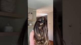 Quick amp Easy Studded Half Up Claw Clip Hairstyle  Perfect for Fall 🍂  art hairstyle aariwork [upl. by Sammons]