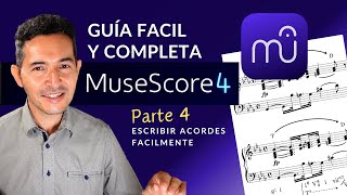 MUSESCORE 42 ⭐️ Notas armónicas y acordes Tutorial 2024 Guía fácil parte 4 [upl. by Enicnarf]