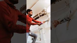 Split AC drainage problem in block 🪛🔧🛠️🥺🥺🥺reels trending viralvideo air conditioner instagram [upl. by Riobard]