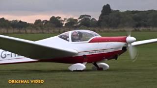 nice Scheibe SF 25 Rotax Falke motorglider landing  After Effect slow motion settings compare [upl. by Marilyn]