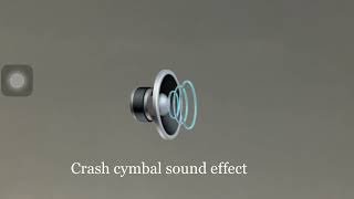 crash cymbal sound effect [upl. by Ellmyer]