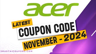 Acer India Coupon Code 2024 ⚡ 100 Working ⚡ Updated Today ⚡ Acer Promo Code 2024 [upl. by Naujahs677]