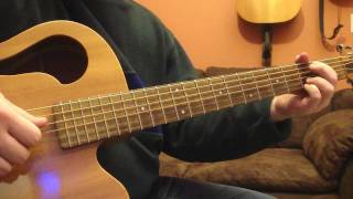 Allentown by Billy Joel on a Baritone Guiltar [upl. by Jamey]