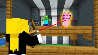 サバイバルで射的ができる！？【マインクラフト】 [upl. by Annal]