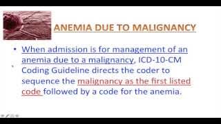 ICD10CM  Lesson 5  Anemia Coding [upl. by Aynatal]