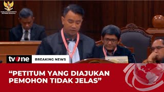 Pihak PrabowoGibran Petitum yang Diajukan Pemohon Tidak Jelas  Breaking News tvOne [upl. by Sparky]