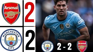 Arsenal vs Man city Highlights  Rodri Injury Premier League 2425  john stones goal 908 [upl. by Snave]