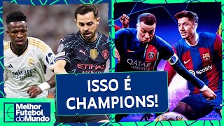 JOGO HISTÓRICO DE REAL E CITY PSG x Barcelona e muito mais  Melhor Futebol do Mundo 10042024 [upl. by Lagas]