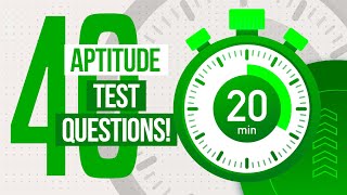 40 APTITUDE TEST QUESTIONS Includes Practice Questions amp Explanations PASS YOUR TEST WITH 100 [upl. by Biondo]