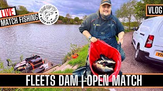 LIVE MATCH FISHING FLEETS DAM  BARNSLEY SOUTH YORKSHIRE  OPEN MATCH  APRIL 2023 [upl. by Acnaiv]