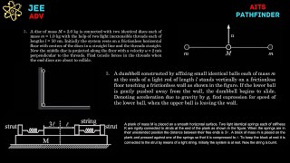 JEE 2025  Mechanics Problems From Pathfinder amp AITS [upl. by Apilef]