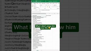 Extracting Names from Excel in Seconds [upl. by Enid63]