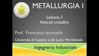 Metallurgia I Lez 3 [upl. by Leilani878]