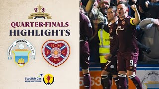 Greenock Morton 01 Heart of Midlothian  Scottish Gas Mens Scottish Cup QuarterFinal Highlights [upl. by Sinaj]