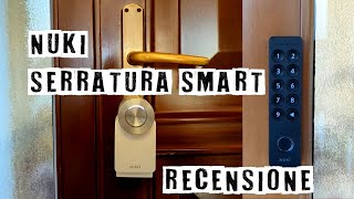 Serratura elettronica smart Nuki 3 con keypad e lettore impronte digitali recensione  Codice sconto [upl. by Margo]