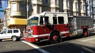 San Francisco Fire Department  Larkin St amp California St San Francisco California [upl. by Bronwyn]