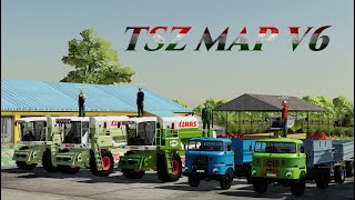 FS 22 Multiplayer TSZ Map v6 búza aratás [upl. by Cathie]