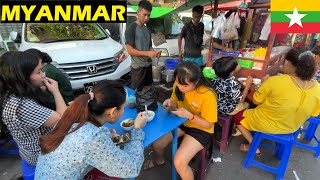 🇲🇲 Exploring Yangons Real Street Life Culture [upl. by Adnoved]