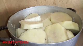 HOW TO MAKE POUNDED YAM [upl. by Truk667]