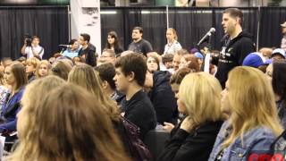 Emily Kinney Answers Fan Questions At Walker Stalker Con Chicago [upl. by Sucam]