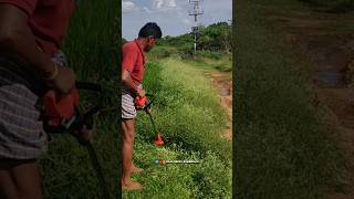 Electrical wireless rechargeable grass cutter  Raja Reddy Bommakka [upl. by Walke]