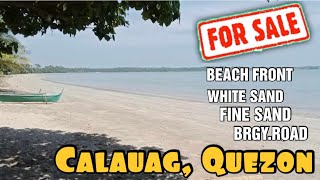 59 for sale property  beach front with white sand and fine beach  Calauag Quezon province [upl. by Nivat]