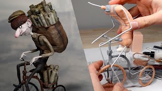 Making Up My Own Nightmare Character  The Story of quotThe Paperboyquot  Polymer Clay Timelapse [upl. by Alad]