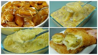 4 Easy and Quick Banana Recipes  with few Ingredients Mouthwatering [upl. by Tremaine]