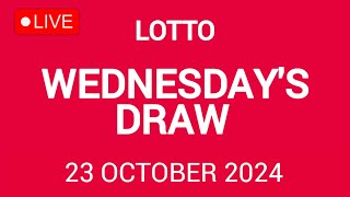 The National Lottery Lotto Draw Live results from Wednesday 23 October 2024  tonights lotto [upl. by Shannah]