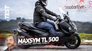 SYM MAXSYM TL 500  ENFIN UN TMAX KILLER  I TEST MOTORLIVE [upl. by Eibbor23]