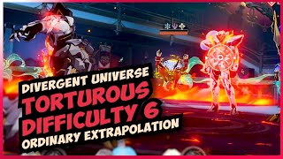 Divergent Universe Difficulty 6 Ordinary Extrapolation  Honkai Star Rail 23 [upl. by Fillander]